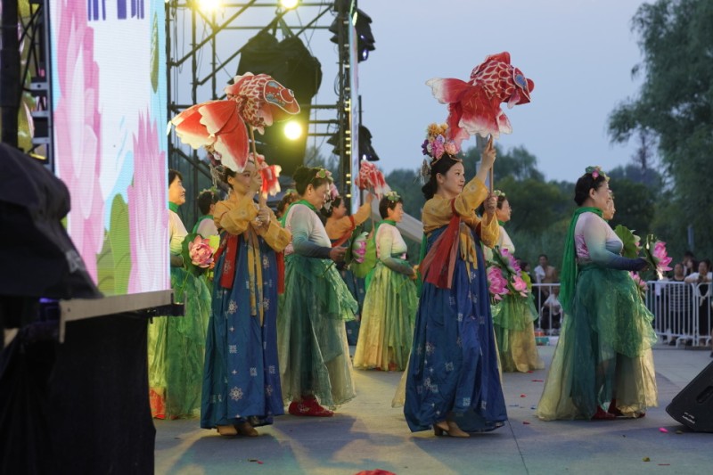 平谷小龙河畔开启荷花音乐市集，将持续至8月17日